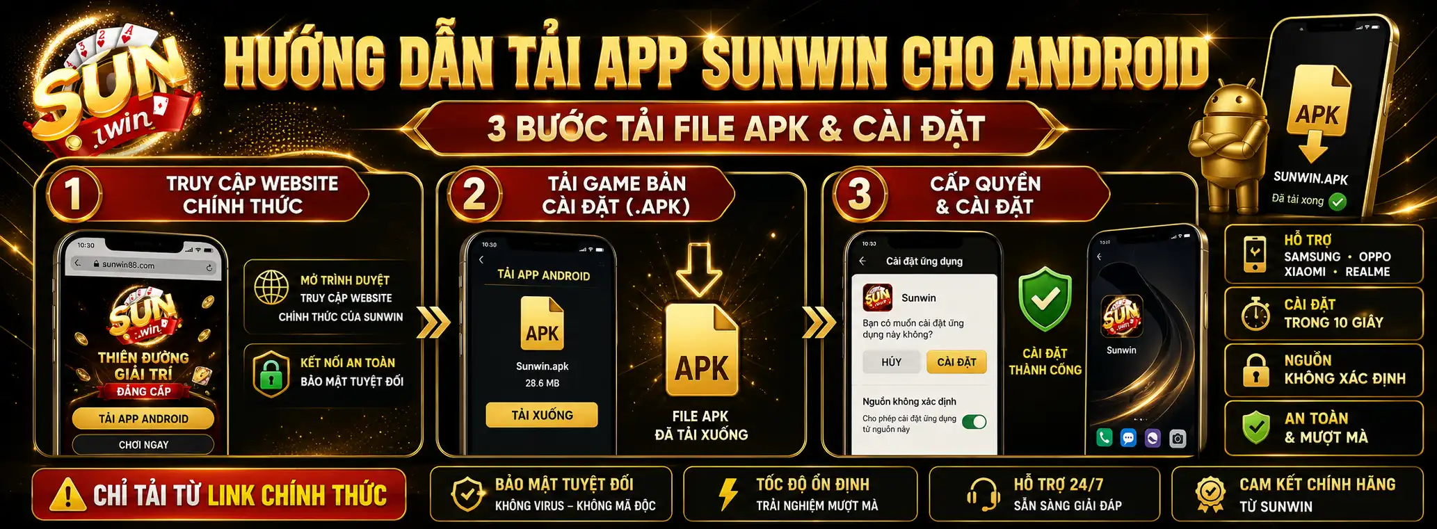 Hướng Dẫn Tải App Sunwin Cho Điện Thoại Android