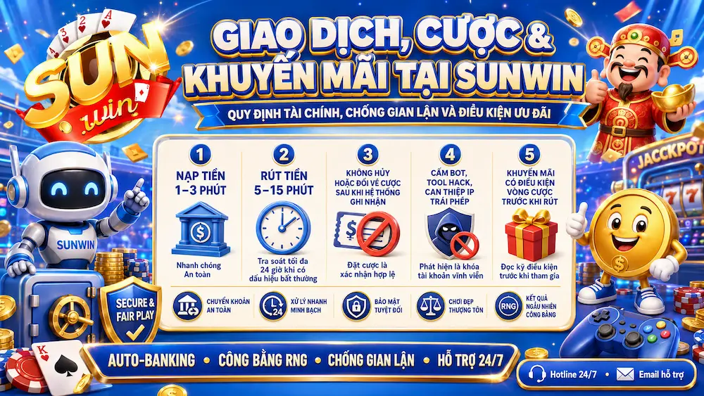 Điều Khoản Điều Kiện Sunwin – Quy Định Sử Dụng Hệ Thống Giải Trí 2 Mỗi người chơi tại cổng game Sunwin uy tín cần tuân thủ nguyên tắc